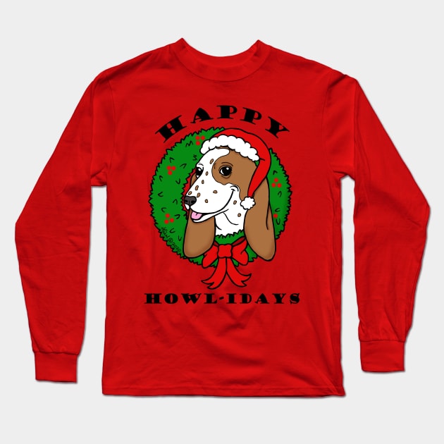 Happy Howlidays Long Sleeve T-Shirt by HonuHoney